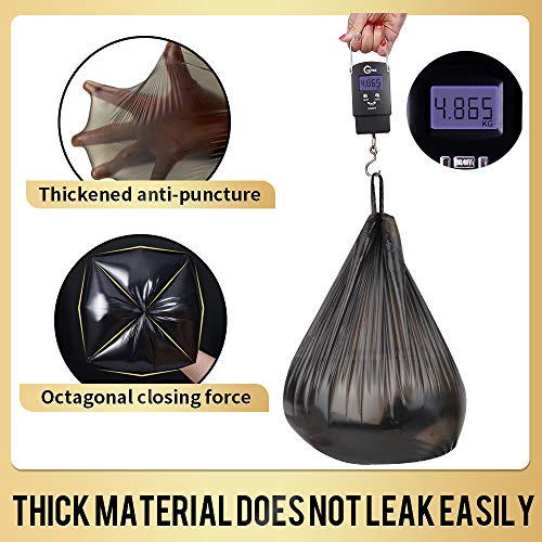 Small Trash Bags 240 Count Garbage Bags SWIHELP Waste Basket Liners for Bathroom, Kitchen,Bedroom, Office Pet Car 15 Liter Trash Can 4 Gallon - color: Handle Mix 240 counts-4Gal, size: 1 Count (Pack of 240)