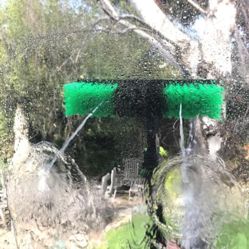 30 Feet Solar Panel Cleaning Brush & Pole Window Cleaner Window Cleaning Solution (Glass, Solar Panel, etc.) Professional Tool Water Fed Pole Kit Scrubber Brush w/Spray Washer & Squeegee - size: 30 FT