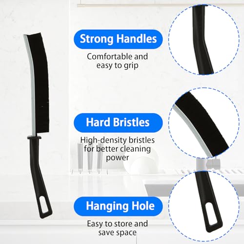 30 PCS Hard Bristle Crevice Cleaning Brush Corners Cleaning Brush Tool Slim Gap Scrubbing Tool Thin Grout Cleaner Brush for Bathroom Kitchens Window Tracks