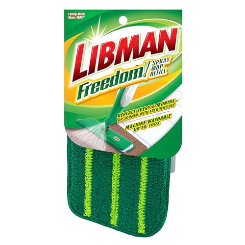 Libman Freedom Spray Mop Refill | Microfiber Mop | Household Essentials | Hardwood Floor Cleaner | Wall Mop | Cleaning Supplies | Floor Mop | Three Replacement Heads - style: 3 Pack Refill