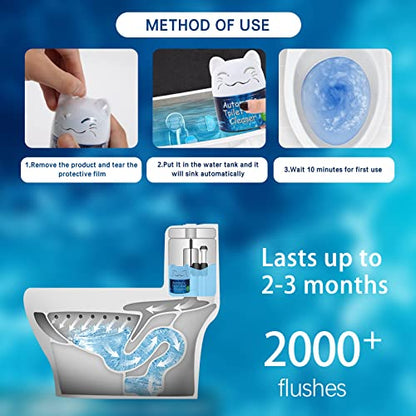 Simple Life Toilet Bowl Cleaner | Automatic Long-Lasting Toilet Bowl Cleaner Tablets | Easy-To-Use, Septic Safe Toilet Cleaner in Bottle | Powerfully Cleans and Prevent Stain Build Up | 3 Count - size: 3 Count (Pack of 1)