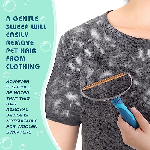Pet Hair Remover, Dog Cat Hair Brush for Shedding,Reusable Clothes Fuzz Cleaner, Portable Lint Roller, Carpet Scraper Rake, Pet Fur Shaver for Pet Bed Car Mat Couch Rug Pet Towers