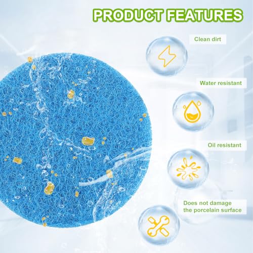 16pcs Microfibre Pads Power Scrubber Pads Set Electric Scrubber Replacement Scouring Pads fit for Dremel Versa Scouring Pads,Blue - size: Blue