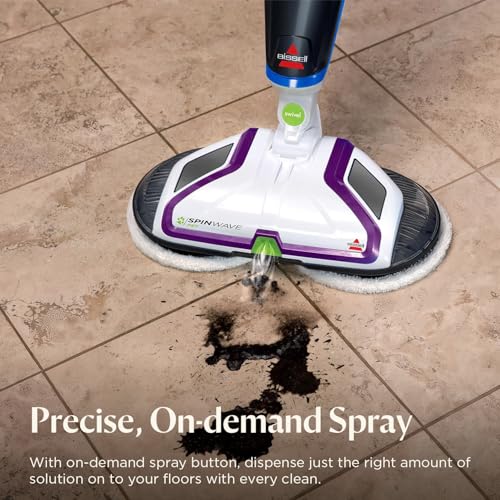 Bissell SpinWave Pet Hard Floor Corded Spin Mop, Electric Floor Cleaner with Washable Pads for Stain Removal on Sealed Hard Floors, 20399 - style: SpinWave Corded Pet