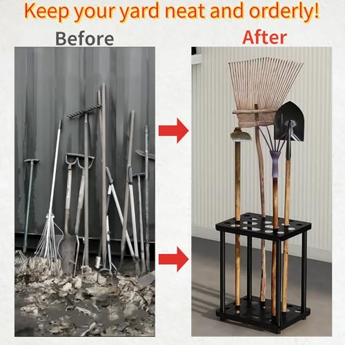 Garden Tool Organizer for suncast shed accessories,Garage Tool Tower Rack,Heavy Duty Garage Tool Storage,for Garden,Yard,Shed,Easy Assembly (Classic)