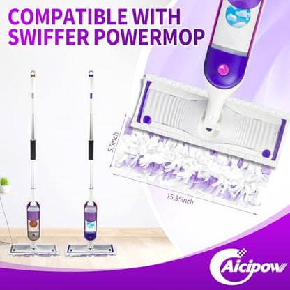 25 Count Disposable Pads for Swiffer Power Mop,Replacement for Swiffer Mopping Pads Refills Compatible with Swiffer Power Mop Pads,Multi-Surface Safe on All Finished Floors Cleaning - size: 25