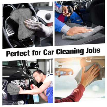 Tanlade Cleaning Cloth Dry Erase Cloth Cleaning Rags Reasonable Kitchen Towels Microfiber Towels Cars Wash(6 x 6 Inch,Gray,30 Pcs) - color: Gray, size: 6 x 6 Inch