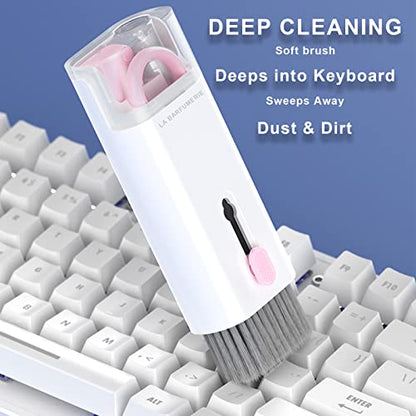 Electronics Cleaner Kit. Keyboard Brush, Airpod Cleaning Tool, Phone Screen Cleaner. for Computers, MacBooks, Laptops, Airpods Pro, Headphones. - color: gray
