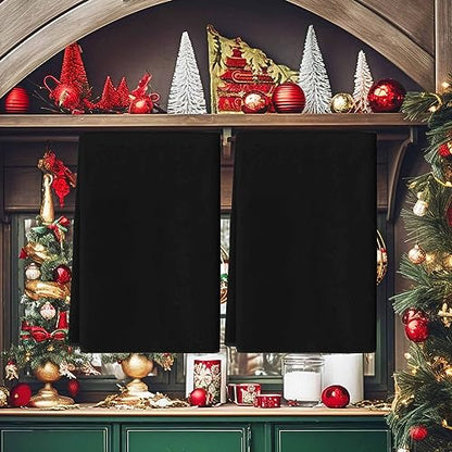 Black Kitchen Towel Set of 4, Absorbent Microfiber Hand Towels for Kitchen Bathroom Bar Decorative Solid Ultra Soft Resuable Cleaning Cloths Washable Fast Drying - size: 4PCS-18" x 28"