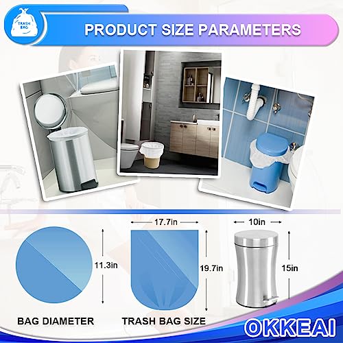 OKKEAI 3 Gallon Small Trash Bags 120 Counts White Garbage Bags Small Bathroom Trash Can Bags 10L Wastebasket Liners for Home Office Kitchen,White fit 10L -15 Can - style: White-10L-(120Bags)