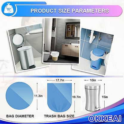 OKKEAI 3 Gallon Small Trash Bags 120 Counts White Garbage Bags Small Bathroom Trash Can Bags 10L Wastebasket Liners for Home Office Kitchen,White fit 10L -15 Can - style: White-10L-(120Bags)