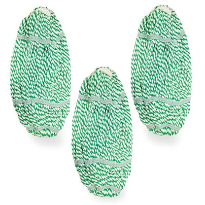 Libman Tornado Mop Refill, Direct Replacement Head for Libman Self Wringing Twist Mop, Cotton, Machine Washable, 3 Pack