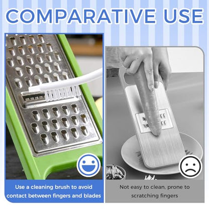 4 PCS Air Fryer Cleaner Brushes, Small Brushes for Cleaning with Nylon Bristle for Waffle Maker, Toaster Oven, Kitchen Appliances, Vegetable Fruit Wash Brush