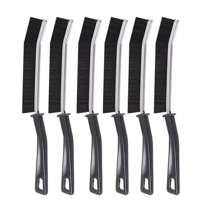 6 Pcs Hard Bristle Crevice Cleaning Brush - Grout & Gap Crevice Brush for Bathroom Gap, Corners, Window Tracks, Kitchen Sink, Tight Spaces and More Multifunctional Gap Brush