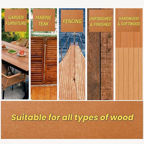 Marine Grade Brass Teak Scrubber not Cheap Stainless Steel Scrub Scouring Pad | Gentle Non-Scratch Deck | Rustproof | Premium Yacht Wood Restorer - Refinish Wood Furniture & Boat Teak - color: Golden