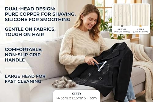 Pet Hair Remover Carpet Scraper - Lint Remover Tool with Two Way Edge for Sofa Coat Rug Bedding Furniture 1Pack(Dark Blue) - color: Dark Blue