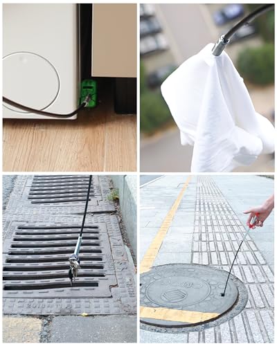 32 Inch Drain Snake Hair Remover Tool, Flexible 4-Claw Grabber for Sink, Tub & Shower Clogs - style: 32 IN