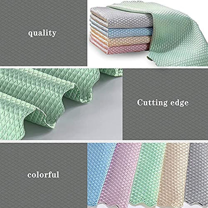 Microfiber Cleaning Cloth, 20 Pack Ultra Soft Reusable Absorbent Streak Free Swedish Dishcloths for Kitchen,Washable Quick Drying Tea Towels for Dishes,Window,Home,Car,House,Kitchen Cleaning