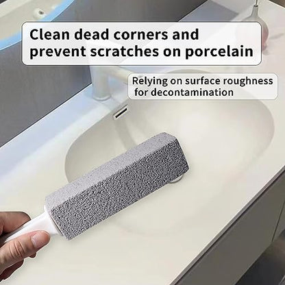 Pumice Stone for Toilet Cleaning, Pumice Cleaning Stone with Handle, Toilet Cleaner, Pumice Stone, Toilet Wand, Toilet Bowl Cleaner Brush, Toilet Brush (2PCS Gray) - color: 2pcs Gray