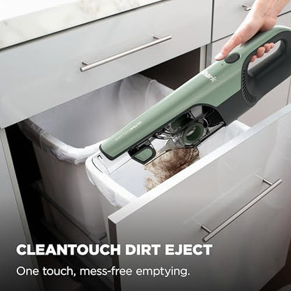 Shark UltraCyclone Pro Cordless Handheld Vacuum, Powerful Suction, Handheld Vacuum for Car & Home, Crevice Tool, Scrubbing Brush, Lightweight, XL Dust Cup, Black/Green, CH901 - style: UltraCyclone