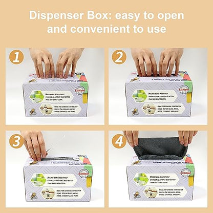 Microfiber Cleaning Cloth, Lint-Free Shop Towels Reusable, Bulk Rags in a Box for Home, Kitchen and Car, 8 Inch x 8 Inch,40 Pack with Box (Grey) - color: Grey