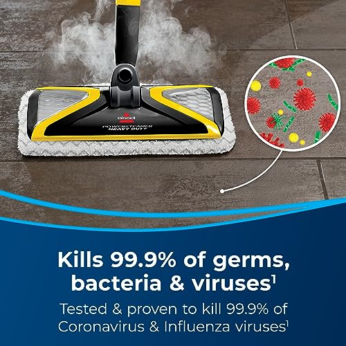 BISSELL PowerSteamer Heavy Duty 3-in-1 Steam Mop and Handheld SteamShot for Indoor & Outdoor, use for Garage, Workshop, Auto, Boat, Recreational Vehicles, Windows,Outdoor Furniture and Decks, 2685A - style: Power Steamer