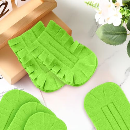 Zubebe 6 Pcs Duster Refill Reusable Fleece Duster Refills Feather Flat Dusters Multi Surface Washable Cleaning Pads Tools for Home, Blinds, Car, Pet, Furniture, Fans (Olive Green) - color: Olive Green
