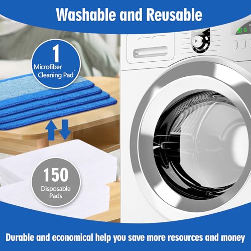 8 Pack Microfiber Cleaning Pads Compatible with Bona Mops, Safe for Hardwood and Hard-Surface Floors, Washable, Reusable - size: 8 Count (Pack of 1)