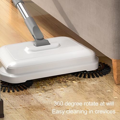 Carpet Floor Sweeper, Non Electric Manual Sweeping with Cleaning Cloth Household Hand Sweeping Machine for Home Kitchen ﻿