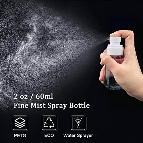 Cosywell Fine Mist Spray Bottles TSA Approved 2oz 60ml 3 Pack Leak Proof Travel Spray Bottle Empty Small Spray Bottles for Perfume Essential Oils Toners Rose Water Cosmetics (3Gradient Pink Blue) - color: 3 Gradient Pink Blue, size: 2 oz
