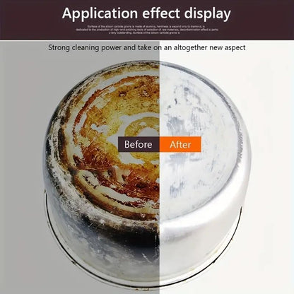 1pc Emery Magic Wipe Sponge, Pot Bottom Cleaning Descaling lron Rust Removal Dishwashing, Scouring Pads, Power Decontamination, Kitchen Toilt Supplies Tool