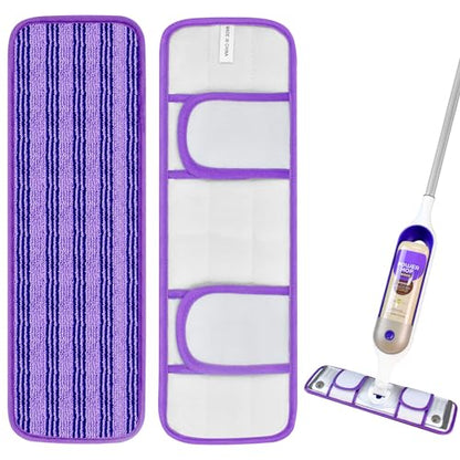 2 Pack Upgraded Reusable Mop Pads Compatible with Swiffer PowerMop, Mop Refill Pads Replacement for Swiffer Power Mop Spray Mop Pads for Multi-Surface Floor Cleaning, Quality Updated Cationic Material - size: 2 Pack Loop Pads for Swiffer Power Mop