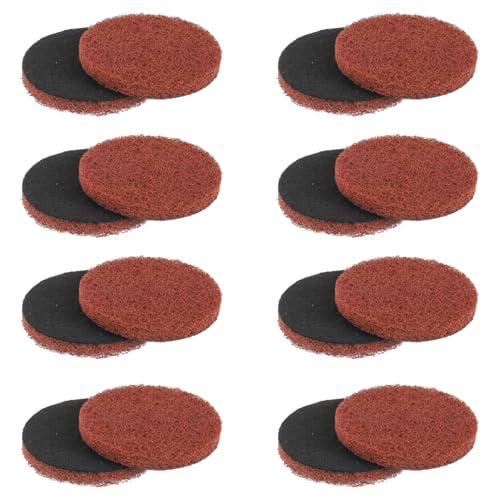 16pcs Heavy Duty Pads Electric Cleaning Brush Pad Set fit for Bosch Home/Garden 6033 Battery Cleaning Brush,Red - size: Red