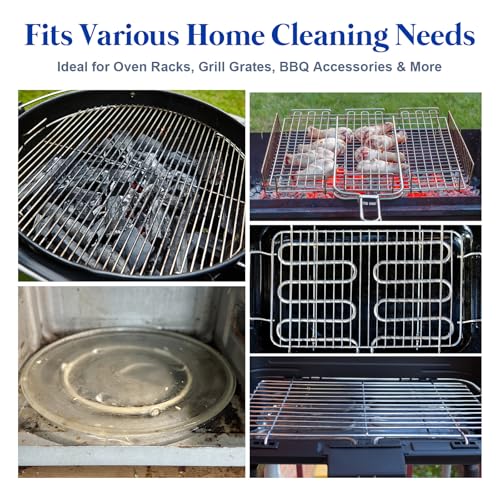 Oven Rack Cleaning Bags 19.6 x 27.5 Inch, 5 Pack | Heavy-Duty, No-Scrub Soaking, Side Zipper Opening, Reusable, Leak-Resistant