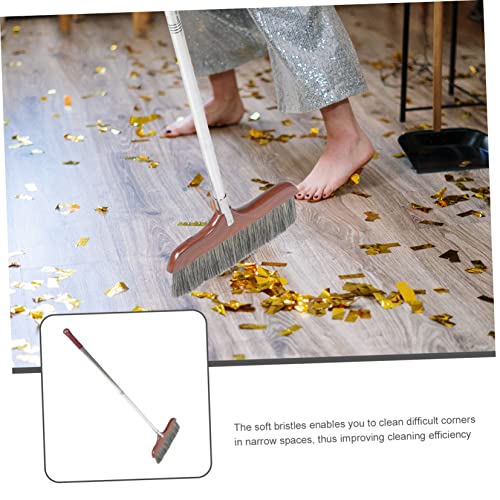 Long Handle Soft Broom Straw Dust Remover for Kitchen Hardwood Floor Cleaning