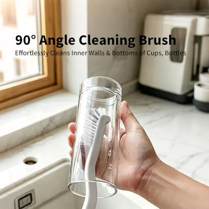 8PCS Crevice Cleaning Brush Set, Multi-Purpose Hard Bristle Brushes for Deep Cleaning Kitchen, Bathroom, Grout, Sink, Cup, Teapot, Bottle, Blender, Corners, Tight Spaces & More
