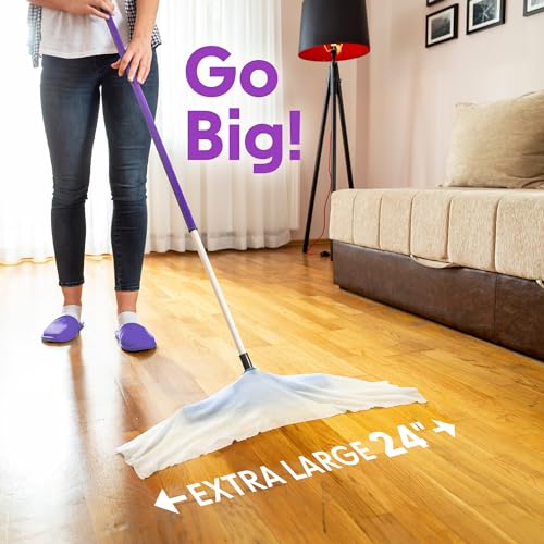 Wipex Plant Based XL Wet Floor Wipes for Squeegee Stick, Cuban Mop & Fabuloso Mop Heads - Lavender Scent, Huge Disposable Wipes (24" x 14") 12 Count (Pack of 3) - size: 12 Count (Pack of 3)