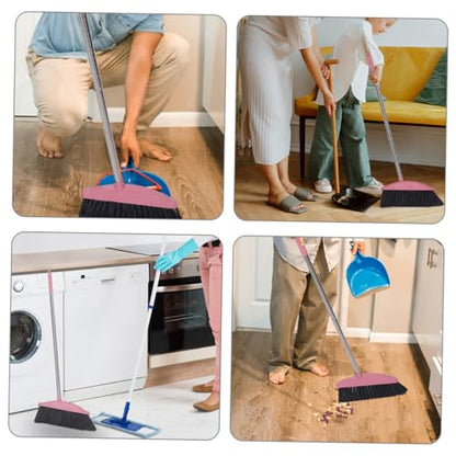 2pcs Wide Scrub Broom Stiff Bristles Broom for Deck Cleaning Patio Sweeping