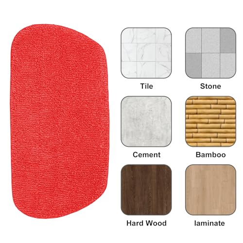 3 Pack Microfiber Mop Pads for OXO Good Grips Spray, Reusable & Washable, Mop Not Included, Red