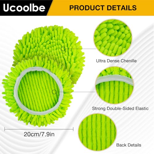 Chenille Duster Mop Head Compatible with O Cedar Mop Easywring 1-Tank System, Microfiber Chenille Mop Pads Spin Mop Refill for Dry & Wet Use, 3 Pack - size: 1-Tank Mop Refills(3pcs)