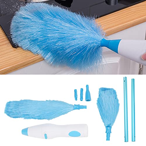 Acouto 180 Bendable Electric Duster Window Blinds Furniture Cleaning Tool Electric Duster for Home Cleaning Dusters Spin Battery Operated Electrical that Runs by Batteries
