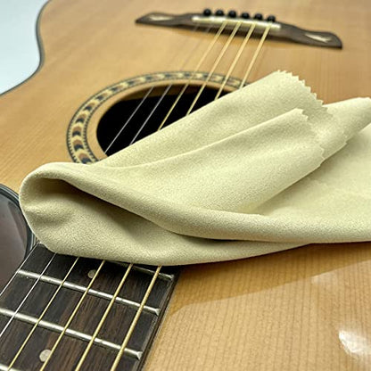 AAwipes Trumpet Cleaning Cloths Microfiber 12"x12" (6-Pack, Yellow) Plush Polishing Cloths for Musical Instruments Cleaning Cloths for Guitar Violin Piano Clarinet Sax Universal (HCIS-1212-Y) - color: Yellow 6PCS