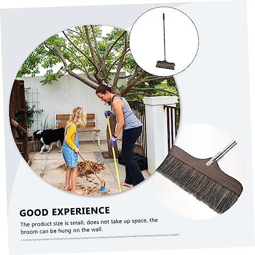 FOMIYES Push Broom with Durable Bristles for Home Cleaning Heavy Duty Floor Sweeper with Handle for Indoor and Outdoor Use for Kitchens and Offices