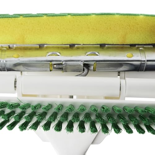Nitty Gritty Sponge Mop with Built-in Scrub Brush Heavy Duty Floor Cleaning Mop for Hardwood Tile Laminate Vinyl Floors