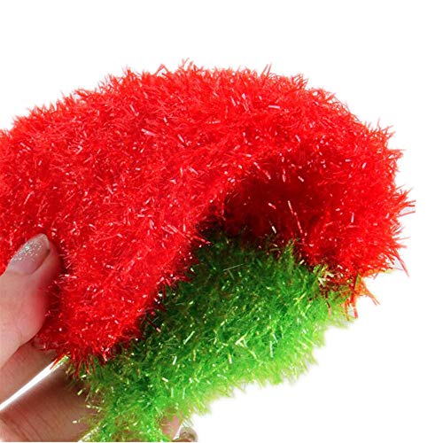 Bright Acrylic Fruit Watermelon Strawberry Flower Non-Scratch Net Cleaning Cloth Dish Scrubber Sponge for Dishwashing Set of 3