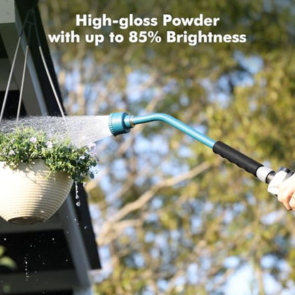 RESTMO Heavy Duty Full Metal Long Watering Wand, 24 Inches Gentle Soft Full Shower Sprayer Wand with Flow Control, Hose Wand for Hanging Baskets, Shrubs, Plants, Flowers, Garden and Lawn, Blue - color: Blue