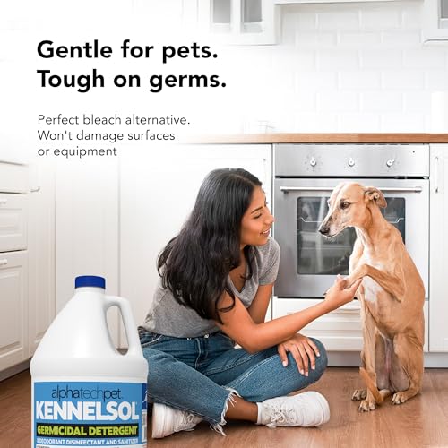 ATP KennelSol Dog Crate Cleaner & Disinfectant for Kennels, Cages, Floors, Litter Boxes & Hard Surfaces | EPA-Registered, Kills Bacteria & Viruses, Parvo Disinfectant | 128 Fl Oz - 4 Count - size: 1 Count (Pack of 1)