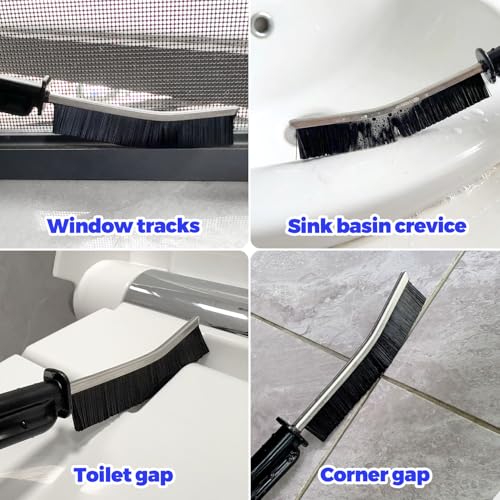 Holikme Dryer Vent Cleaner Kit - 5 Piece Flexible Snake Tool for Lint Removes & Hair Clogs, Suitable for Drain Pipes,Condenser, Refrigerator Coils, Radiators, Toilets, Sinks & Tile Grout