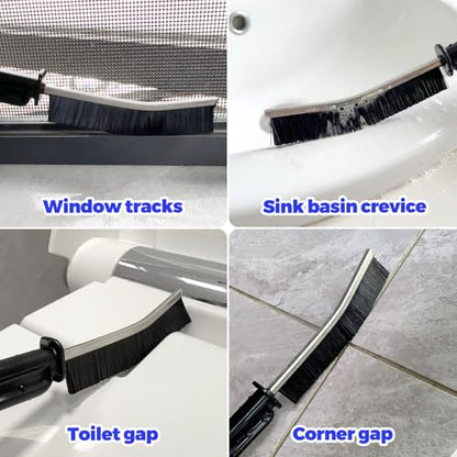 Holikme Dryer Vent Cleaner Kit - 5 Piece Flexible Snake Tool for Lint Removes & Hair Clogs, Suitable for Drain Pipes,Condenser, Refrigerator Coils, Radiators, Toilets, Sinks & Tile Grout