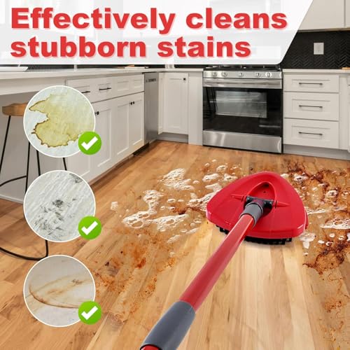 Spin Mop Replacement Head - EasyWring Mop Refills Compatible with Triangle Spin Mop, Great Cleaning Power, Microfiber, Helper for Housework, Machine Washable (new Brush) - size: new brush